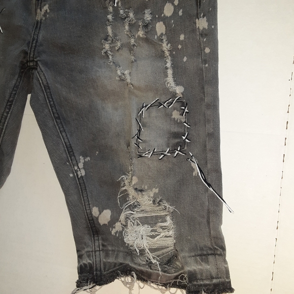 Vintage Americana Men's Distressed Jean Shorts 32 - Picture 5 of 14